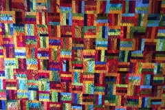 92" x 95" Rail Fence quilt
Corinne B.
"Outside In" panto
2017 Client Quilt