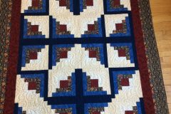 65" x 89" Star Log Cabin
Mary M.
"Dusty Miller Grande" panto
2017 Client Quilt