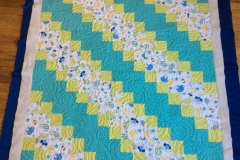 48" x 48" Flannel Baby Quilt
Debbie F.
Freemotion allover Swirls
2017 Client Quilt