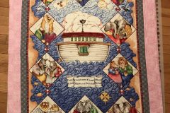 35" x 48" Noahs Ark 
Pieced by Charlotte P.
Light Custom
2018 Custom Client Quilt