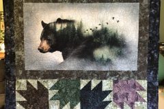 54" x 50" Bear Paw 
Pieced by Leslie V.
"Trees" E2E
2018 Client Quilt