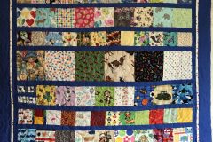 43" x 53" I Spy Quilt
Pieced by Carol F.
Handguided "Popcorn" panto
2018 Client Quilt