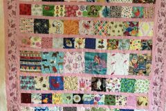 43" x 54" I Spy
Pieced by Carol F.
E2E "Hearts and Flowers"
2018 Client Quilt