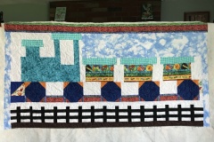 Dino Train 57" x 29"
Rita Y
"Popcorn" pantograph
2018 Handguided Client Quilt