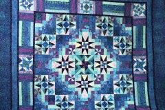 100" x 101" Mystical PrismElaine F."Circle Swirl" E2E 2018 Client Quilt