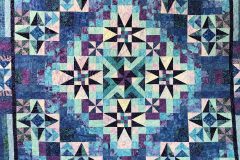 Mystical Prism 100" x 101"Pieced by Elaine F."Circle Swirl" E2E2018 Client Quilt