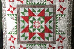 Terry's Mystery Quilt DetailPieced by Terry P.Snowflakes E2E2018 Client Quilt