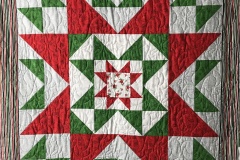 Terry's Mystery Quilt DetailPieced by Terry P.Snowflakes E2E2018 Client Quilt