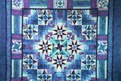 Mystical Prism 100" x 102"Pieced by Robin C.Circle Meander E2E2018 Client Quilt