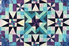 Mystical Prism detailPieced by Robin C.Circle Meander E2E2018 Client Quilt