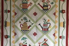 57" x 70" Sprinkled with LovePieced by Lorna A.2019 Custom Client Quilt