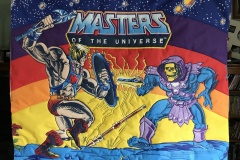 36" x 38" "Masters of the Universe"Linda H. deconstructed 1980s blanket2019 Custom Client quilt