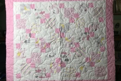 38" x 44" Disappearing Nine PatchPieced by Janine B.E2E "Wishing Star"2019 Client Quilt