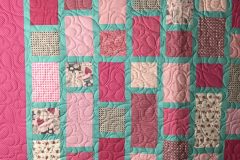 Button Hole Quilt Detail