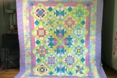 88" x 95" Sherbet BOM Quilter's CommonElaine F. "Beach Party" E2E 2019 Client Quilt