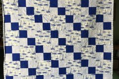 55" x 72" Sailboat Quilt
Donna A. 
"Anchors" E2E 
2019 Client Quilt