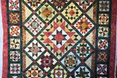 52" x 54" Fall Shop Hop
Stephanie S,
"Leaves" E2E 
2019 Client Quilt