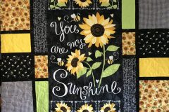 51" x 61" You Are My Sunshine
Terry P. 
"Buzzing Bees" E2E
2019 Client Quilt