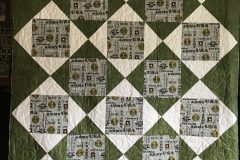 54" x 72" Army Quilt
Terry P. 
"Stars and Loops" E2E
2019 Client Quilt