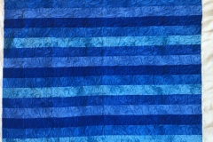 40" x 40" Blue Stripes
Carol F. 
"Loralie" E2E 
2019 Client Quilt