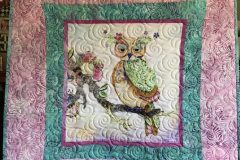 28" x 28" Boho Owl Quilt
Susan B. 
"Quirky" E2E
2019 Client Quilt