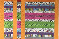 54" x 74" Jelly Roll QuiltRobin Cain "Meander 2" E2E 2019 Client Quilt