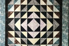 63" x 75" HST Layer Cake QuiltDella W."Anne's Favorite" E2E 2019 Client Quilt