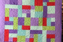 43" x 51" Baby Quilt
Norma R.
"Circle Swirls" E2E 
2019 Client Quilt