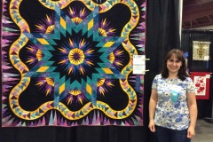 Hanging at VT Quilt Festival, June 2016